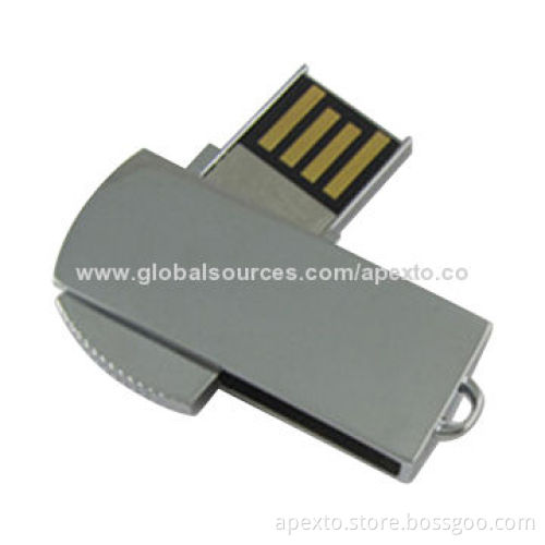 Promotional Swivel USB Flash Drive with Plug-and-play Function, Anti-shock and Moisture-resistantNew